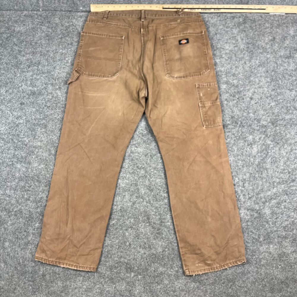 Dickies Pants Mens Brown 36x30 Relaxed Fit Workwear Carpenter Utility Work‎